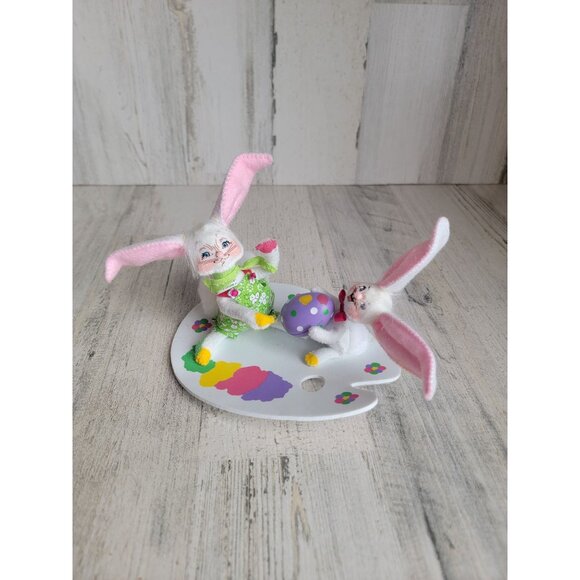 Annalee Easter egg painting bunny Pals spring decor - Picture 1 of 10